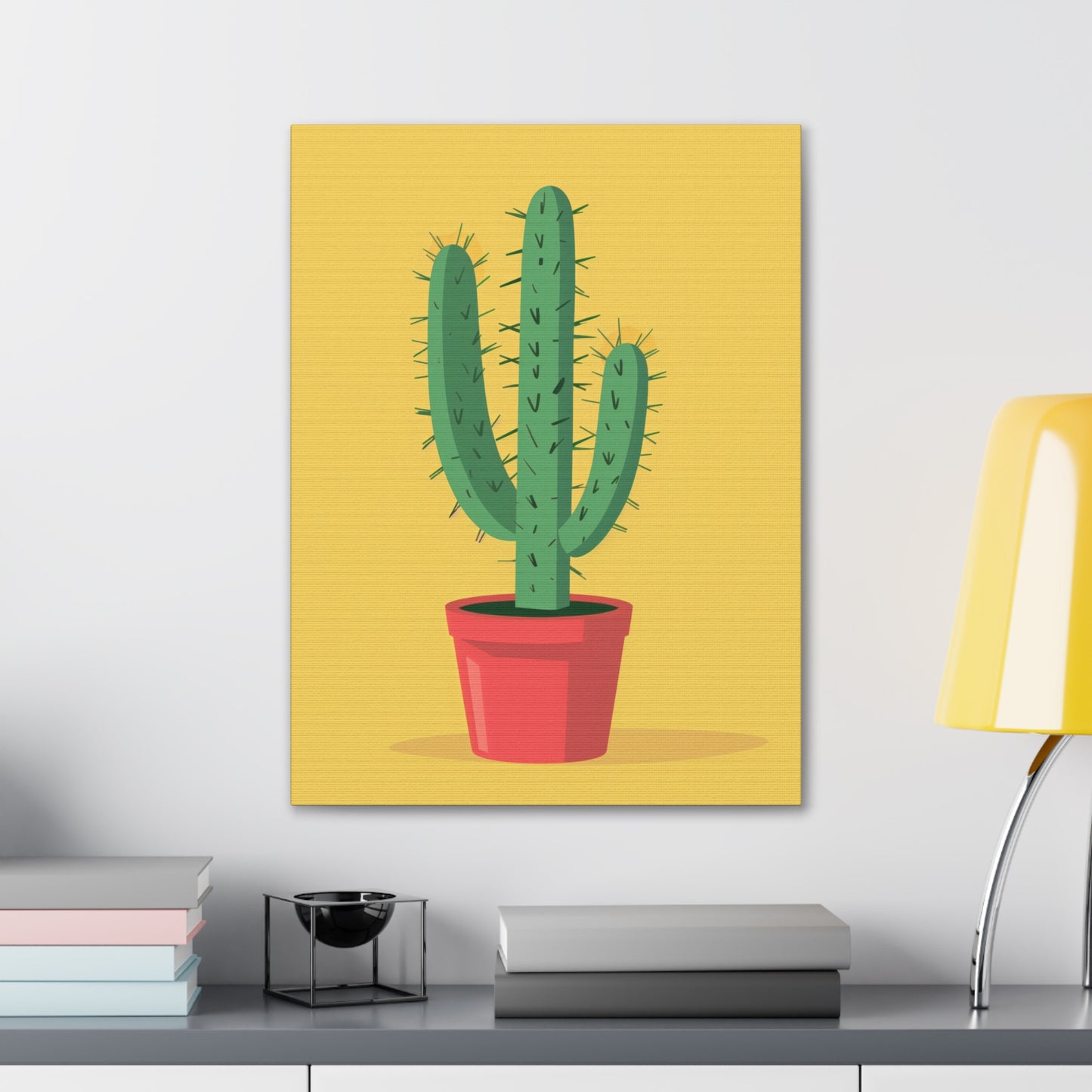 Cactus Plant - Illustration Canvas Gallery Wraps