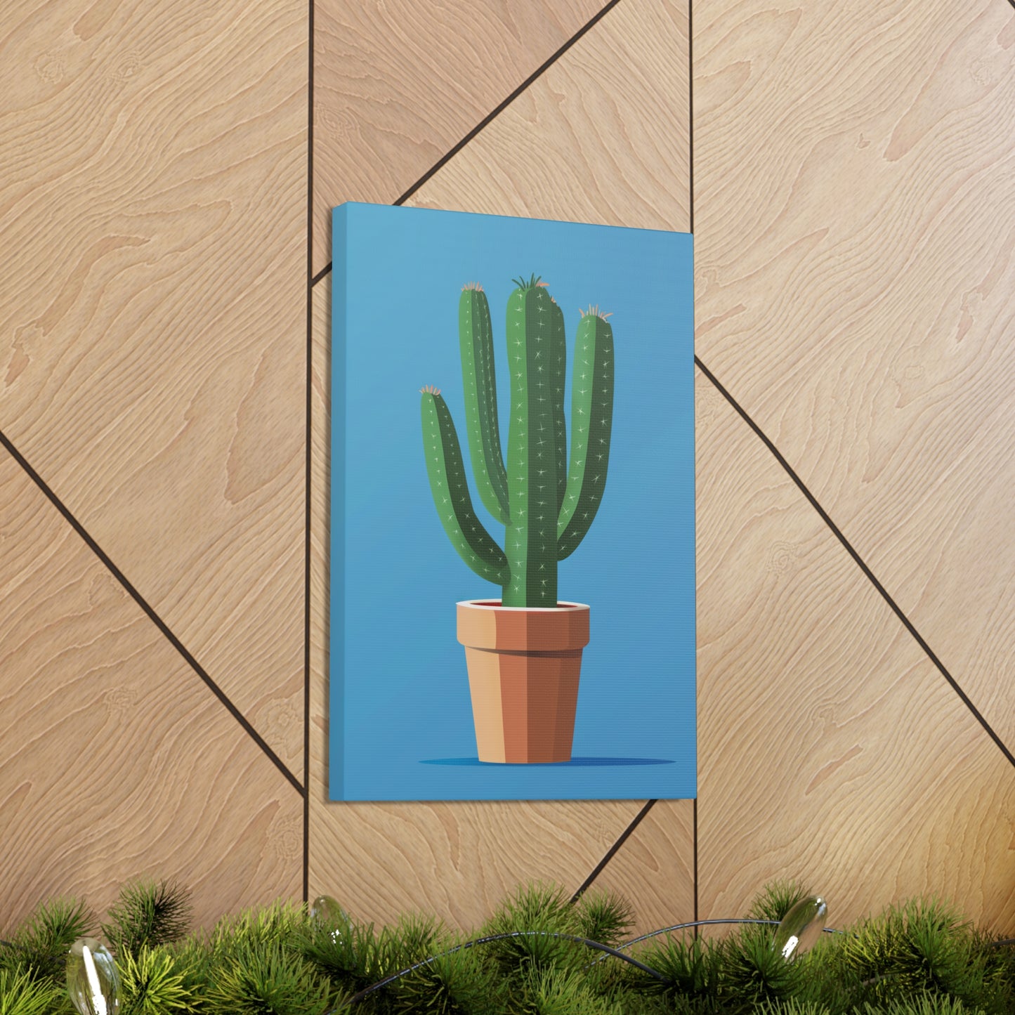 Cactus Plant - Illustration Canvas Gallery Wraps