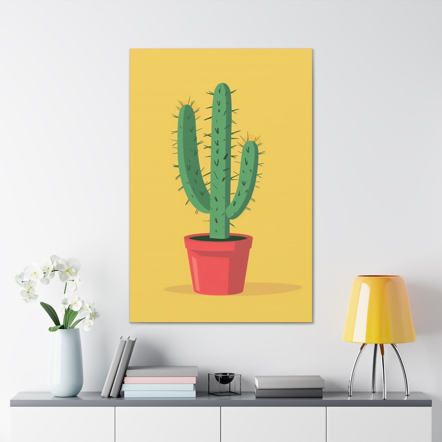 Cactus Plant - Illustration Canvas Gallery Wraps