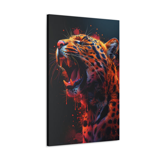 Cheetah - Illustration Canvas Gallery Wraps