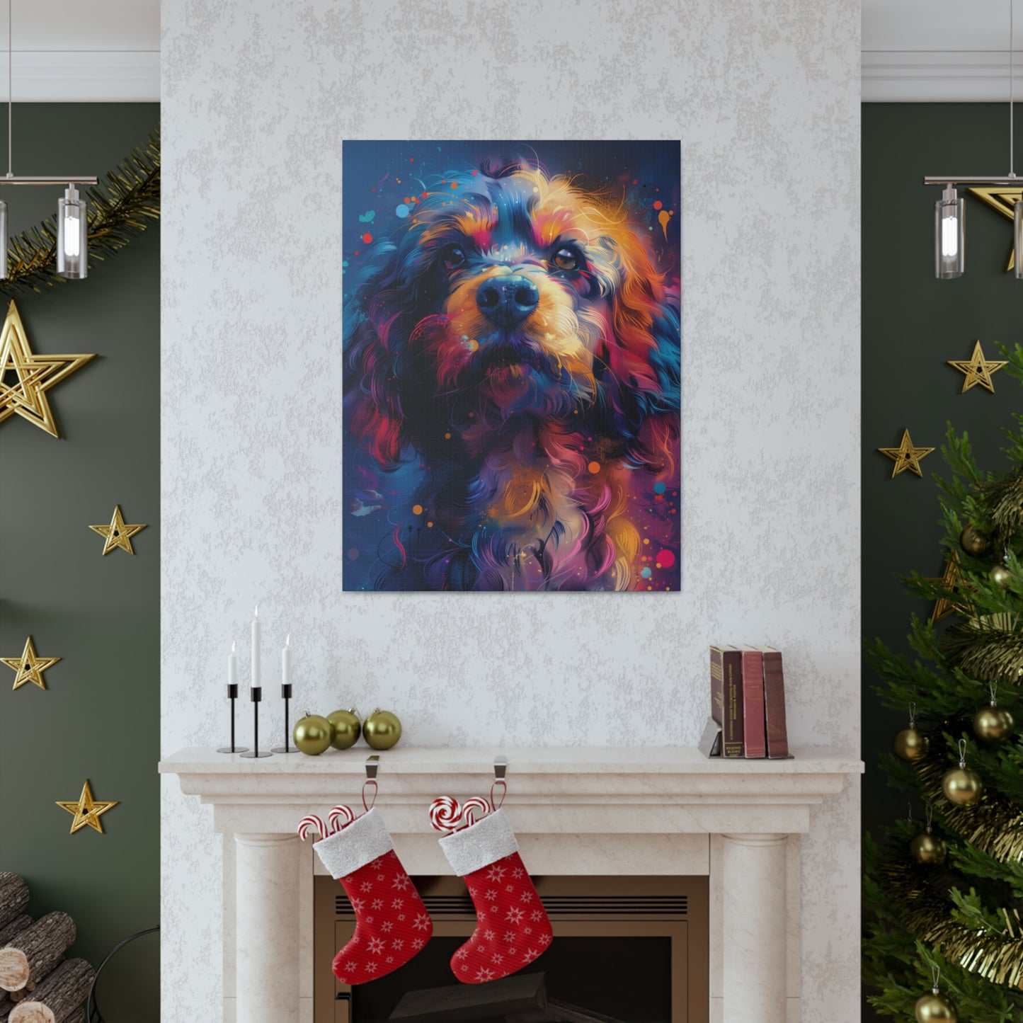 Terrier Dog - Illustration Canvas Gallery Wraps