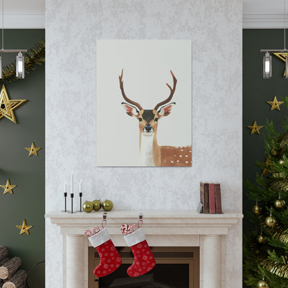 Deer Digital Illustration Canvas Gallery Wraps