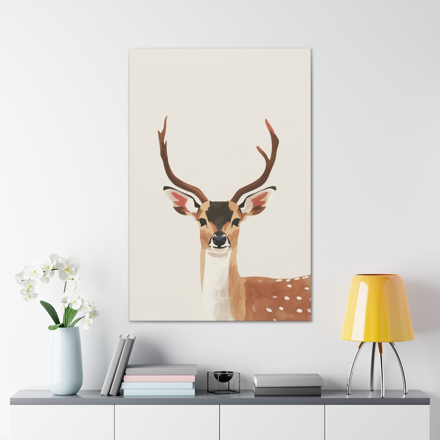 Deer Digital Illustration Canvas Gallery Wraps