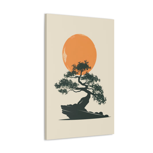 Bonsai Tree - Illustration Canvas Gallery Wraps