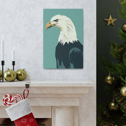 Bald Eagle Digital Illustration Canvas Gallery Wraps