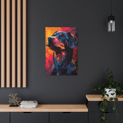 Labrador Dog - Abstract Illustration Canvas Gallery Wraps