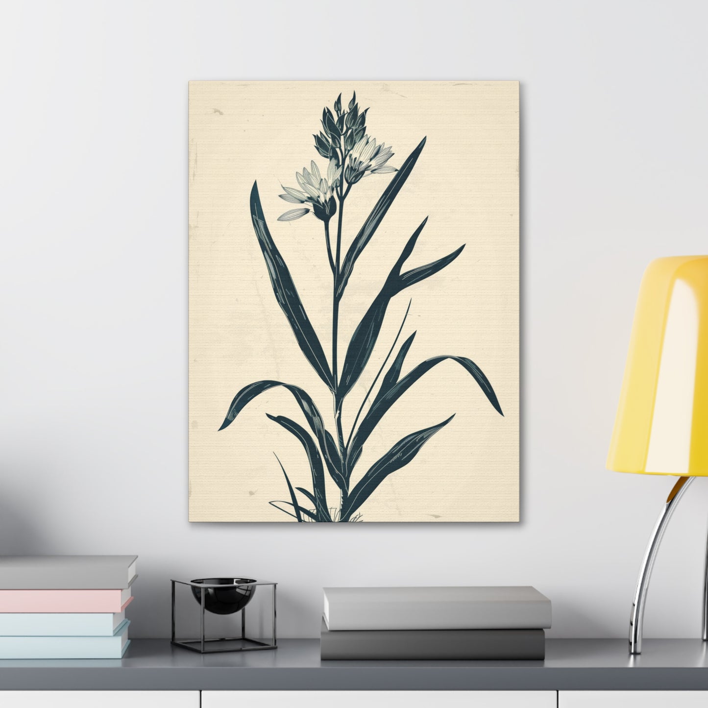 Grass Flower Digital Illustration Canvas Gallery Wraps