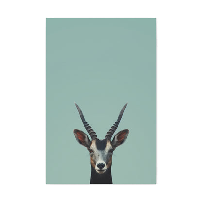 Antelope with Antlers Digital Illustration Canvas Gallery Wraps