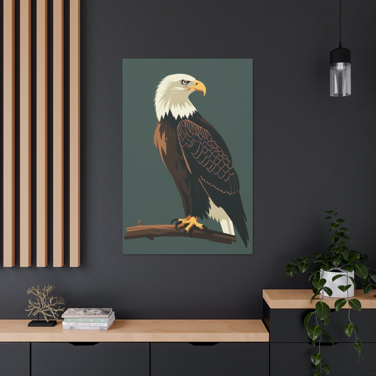 Eagle Digital Illustration Canvas Gallery Wraps