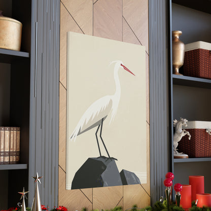 Stork Digital Illustration Canvas Gallery Wraps