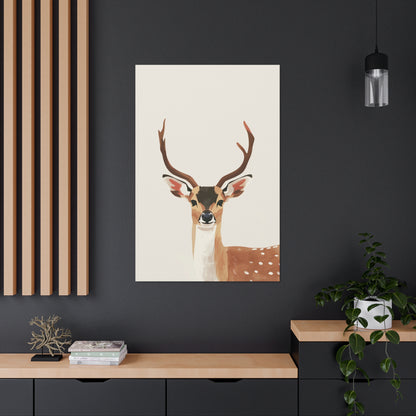 Deer Digital Illustration Canvas Gallery Wraps