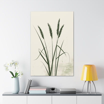 Grass Plant - Illustration Canvas Gallery Wraps