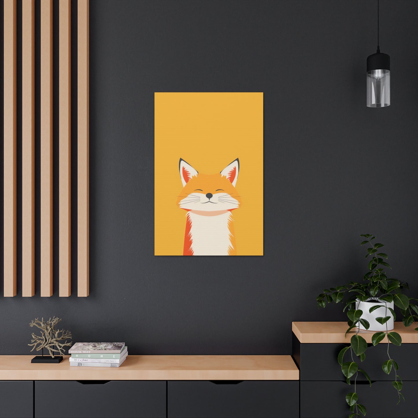 Fox Digital Illustration Canvas Gallery Wraps