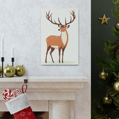 Deer - Digital Illustration Canvas Gallery Wraps