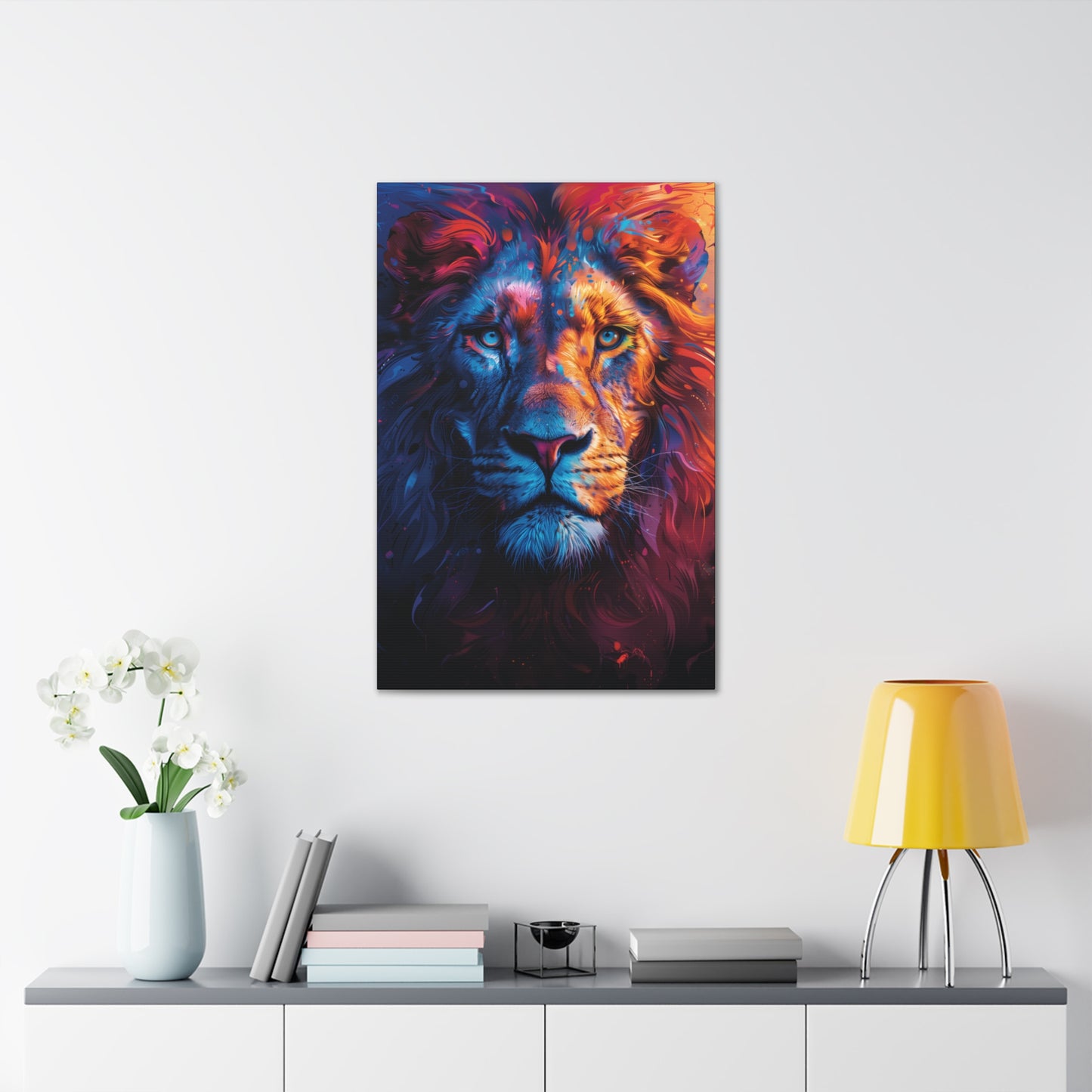 Lion - Illustration  Canvas Gallery Wraps