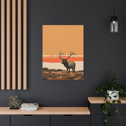 Moose - Digital Illustration Canvas Gallery Wraps