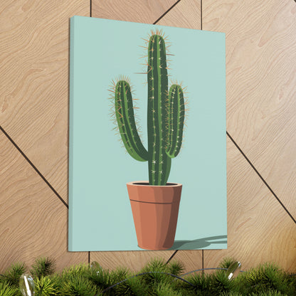 Cactus Plant - Illustration Canvas Gallery Wraps