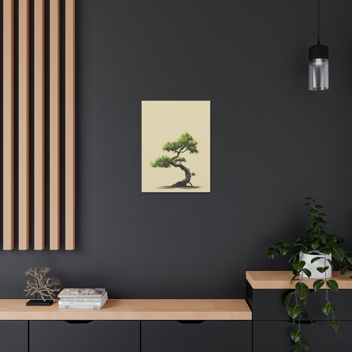 Bonsai Tree - Illustration Canvas Gallery Wraps