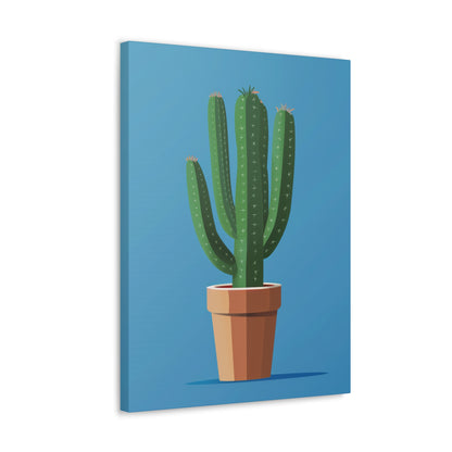 Cactus Plant - Illustration Canvas Gallery Wraps