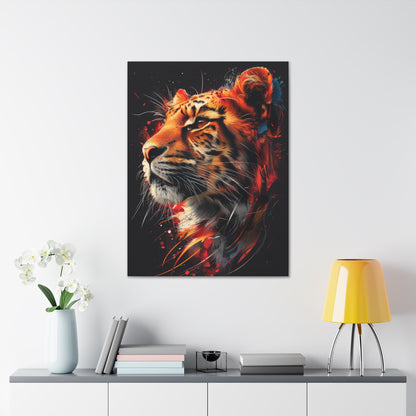 Tiger - Illustration  Canvas Gallery Wraps