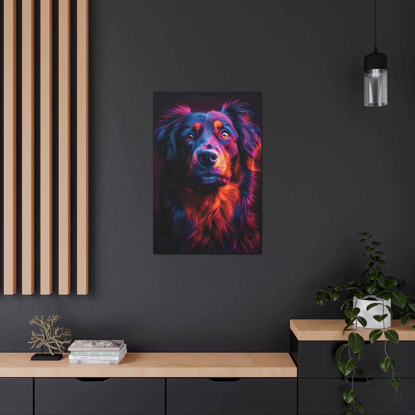 Labrador Dog - Abstract Illustration Canvas Gallery Wraps