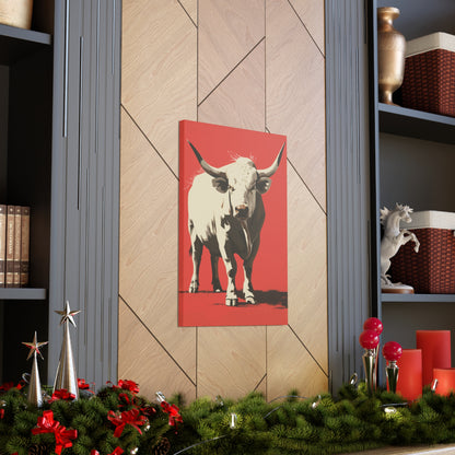 White Buffalo Digital Illustration Canvas Gallery Wraps