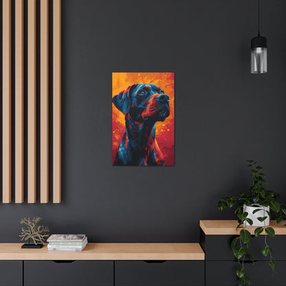 Rottweiler Dog - Abstract Illustration Canvas Gallery Wraps