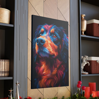 Retriever Dog - Illustration Canvas Gallery Wraps