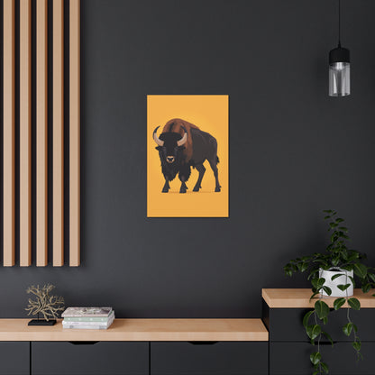 Bison - Digital Illustration Canvas Gallery Wraps