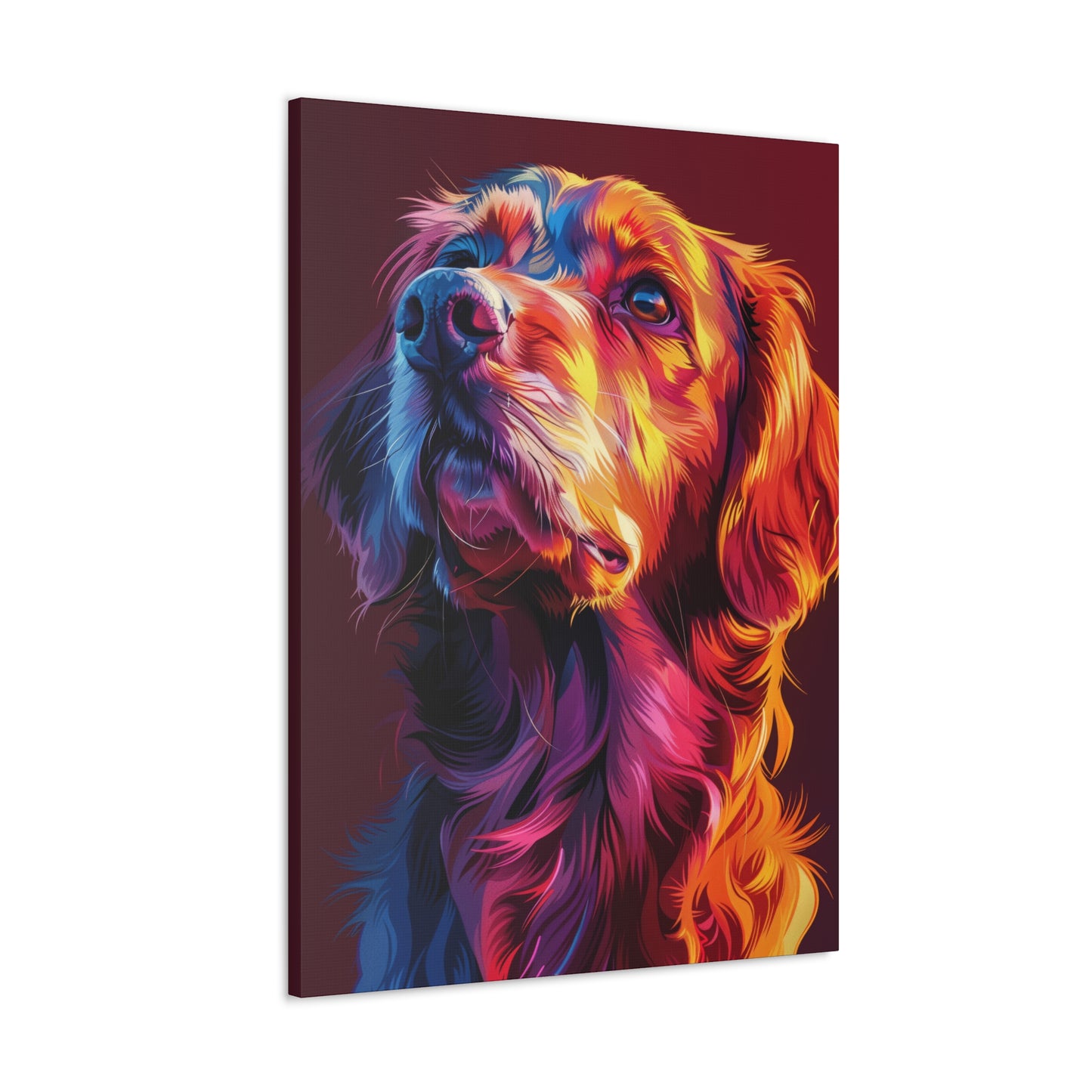 Labrador Dog - Abstract Illustration Canvas Gallery Wraps