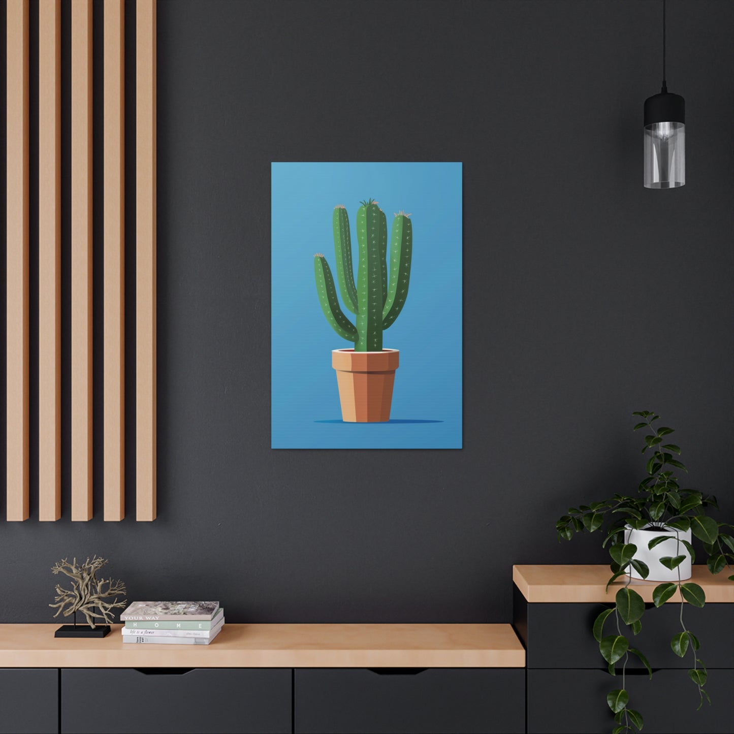 Cactus Plant - Illustration Canvas Gallery Wraps