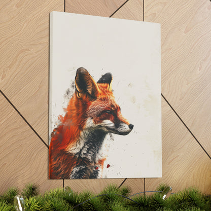 Fox Digital Illustration Canvas Gallery Wraps