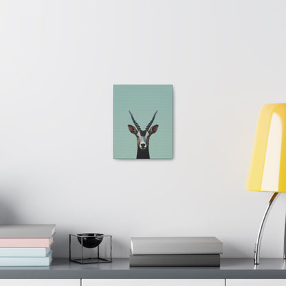 Antelope with Antlers Digital Illustration Canvas Gallery Wraps