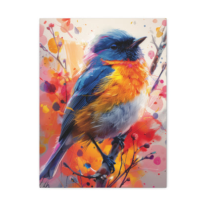 Bird - Abstract Illustration Canvas Gallery Wraps