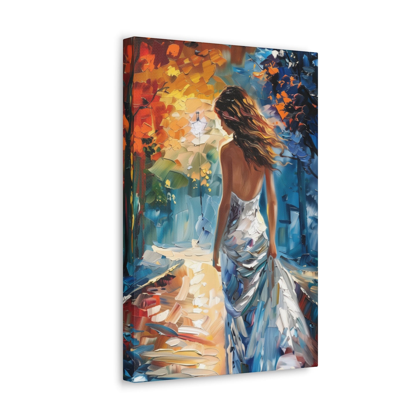 bride in the streets - Leonid Afremov Style Digital Print Canvas Gallery Wraps