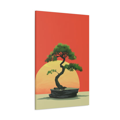 Bonsai Tree - Illustration Canvas Gallery Wraps