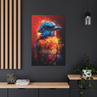 Bird Abstract - Illustration Canvas Gallery Wraps