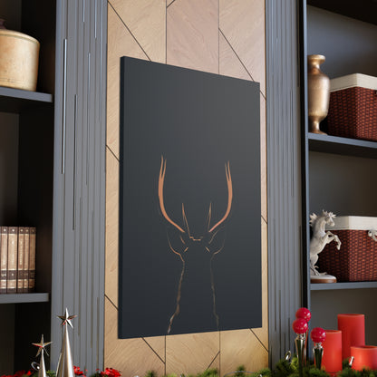 Reindeer antlers  Digital Illustration Canvas Gallery Wraps