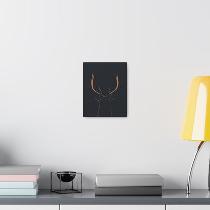 Reindeer antlers  Digital Illustration Canvas Gallery Wraps