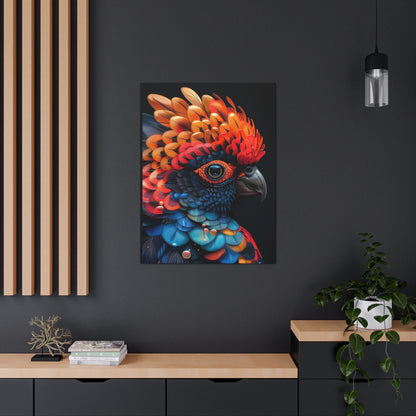 Beautiful Bird - Abstract Illustration Canvas Gallery Wraps