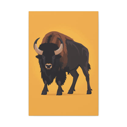 Bison - Digital Illustration Canvas Gallery Wraps