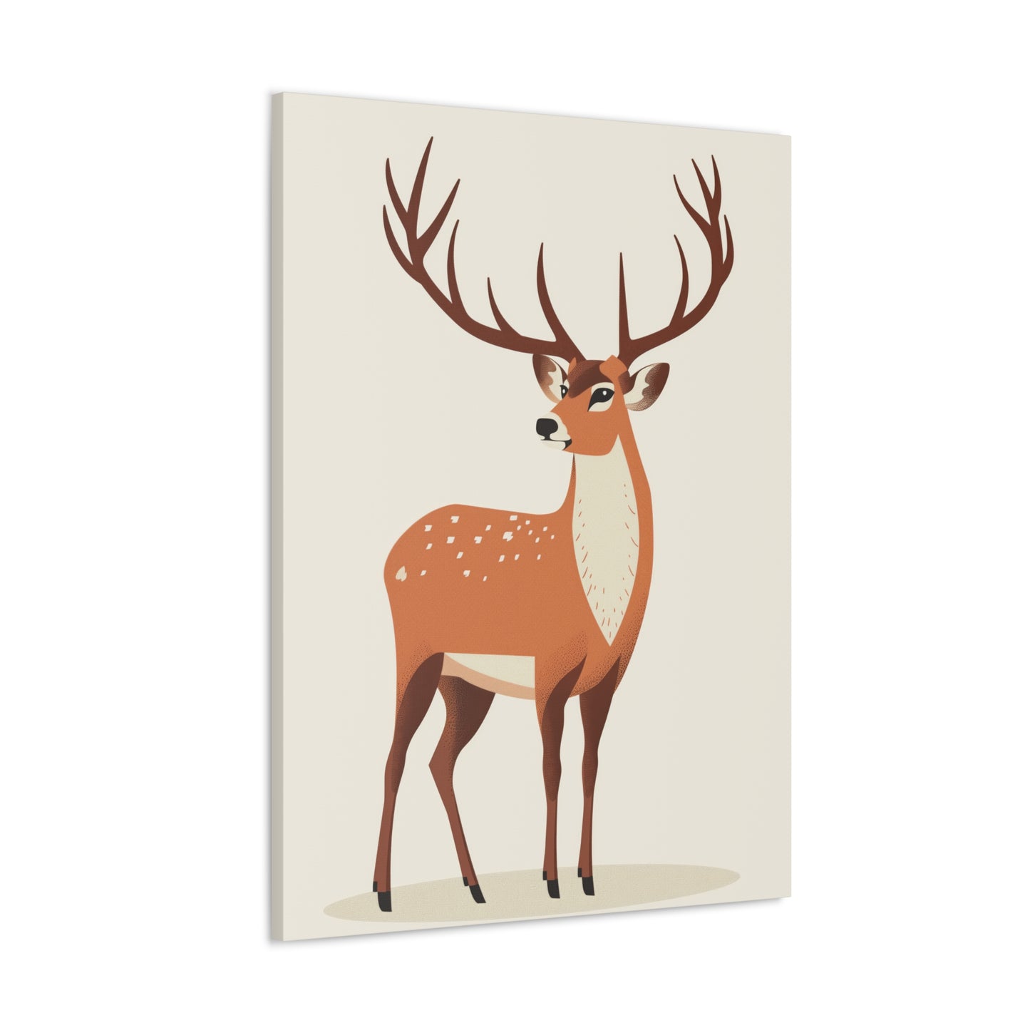 Deer - Digital Illustration Canvas Gallery Wraps