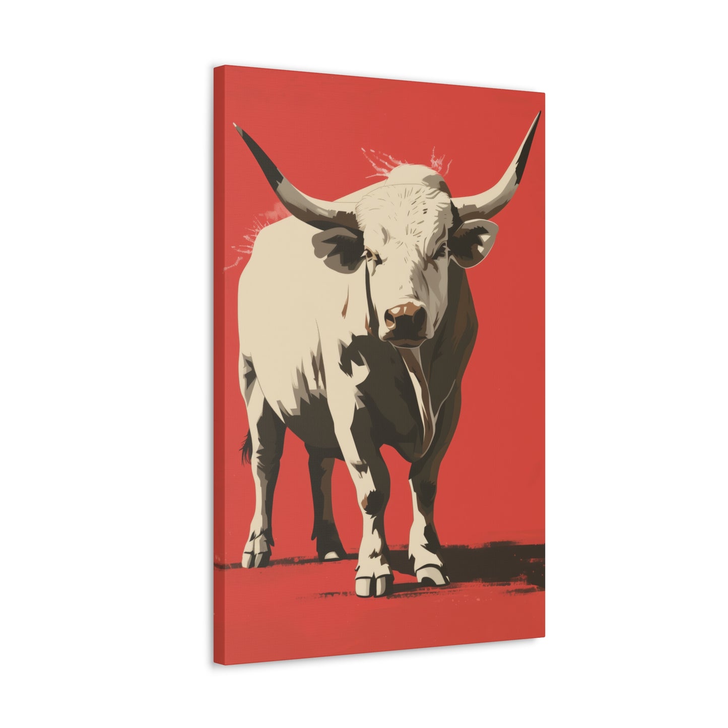 White Buffalo Digital Illustration Canvas Gallery Wraps