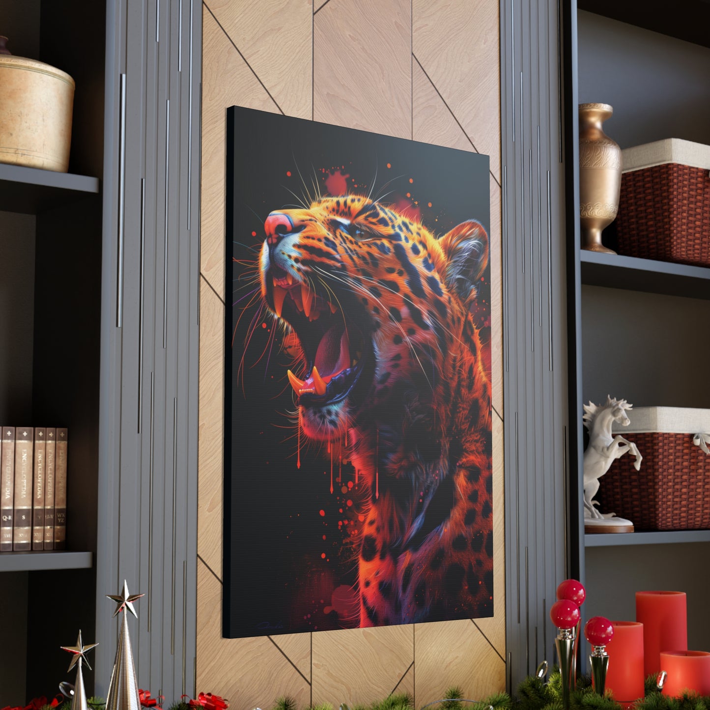 Cheetah - Illustration Canvas Gallery Wraps