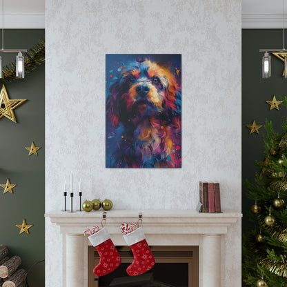 Terrier Dog - Illustration Canvas Gallery Wraps