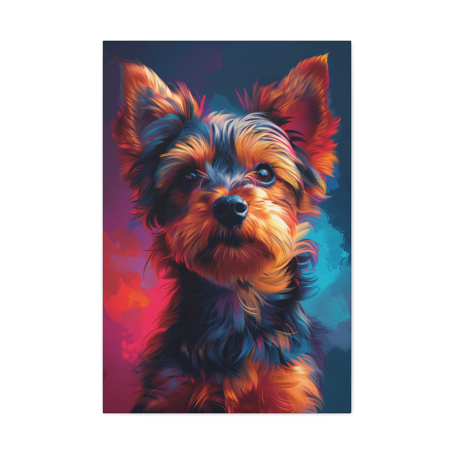 Terrier Dog - Abstract Illustration Canvas Gallery Wraps