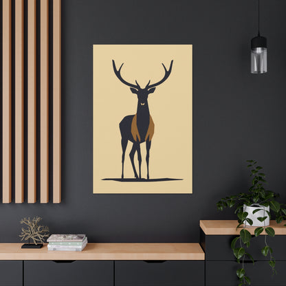 Reindeer - Digital Illustration Canvas Gallery Wraps