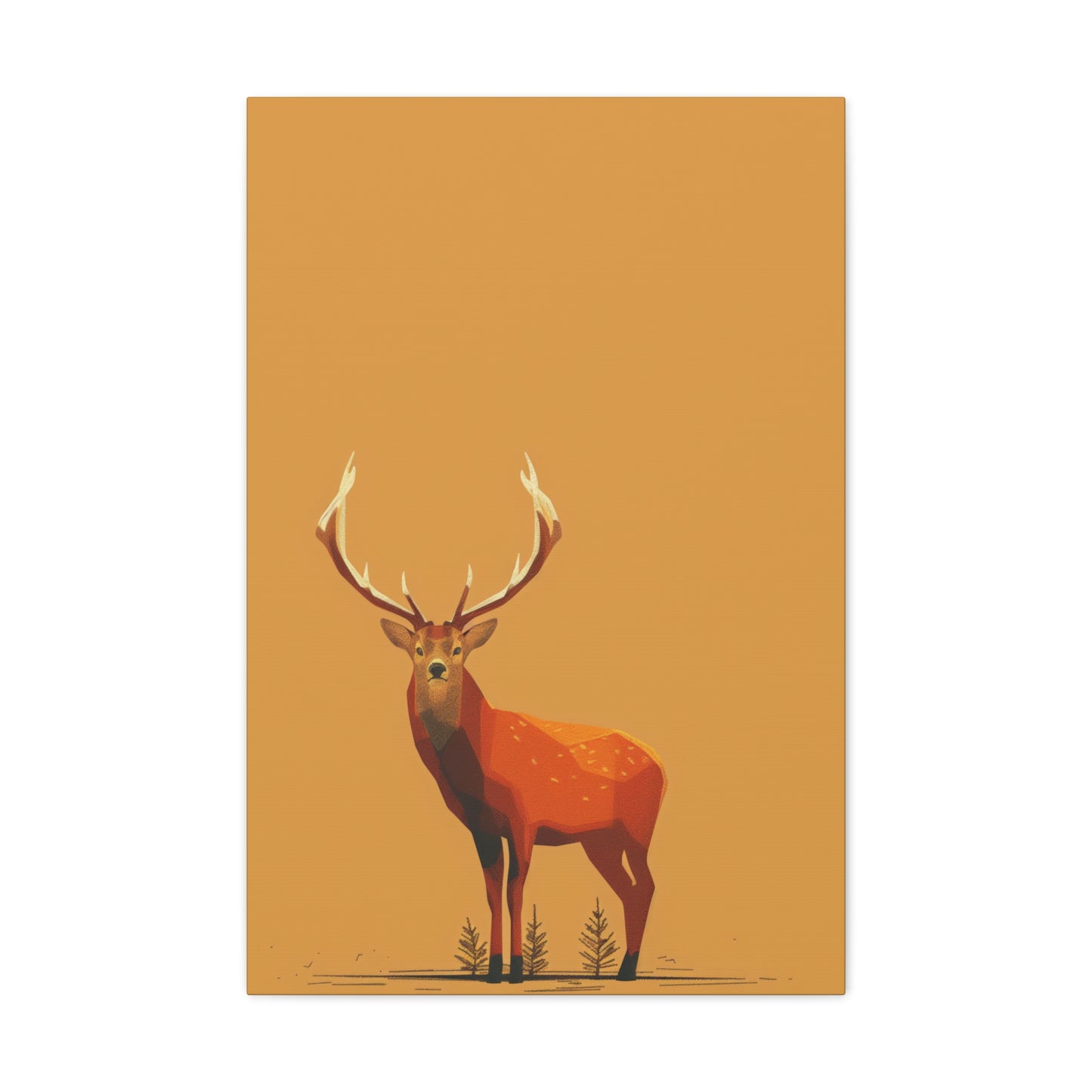 Reindeer Digital Illustration Canvas Gallery Wraps