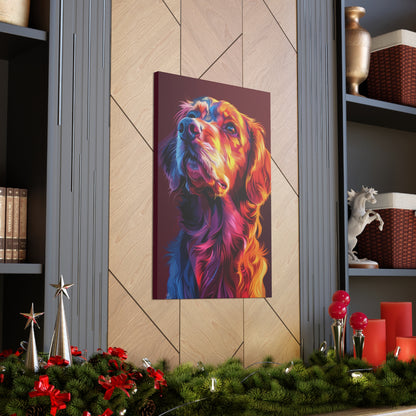 Labrador Dog - Abstract Illustration Canvas Gallery Wraps