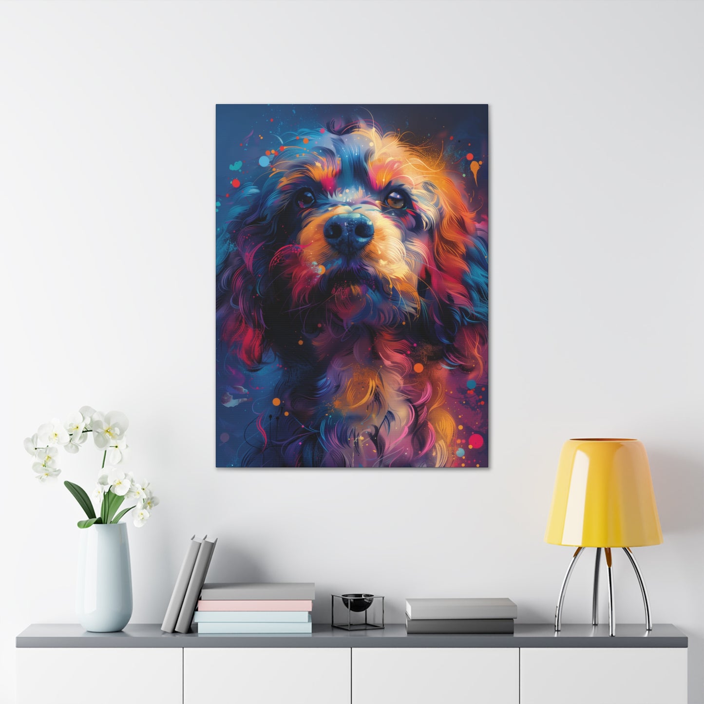 Terrier Dog - Illustration Canvas Gallery Wraps